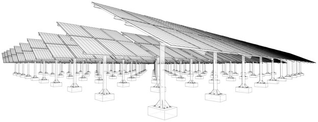 Solar Panel Concept. Vector