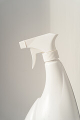 Cropped shot of spray pulverizer bottle on a white background