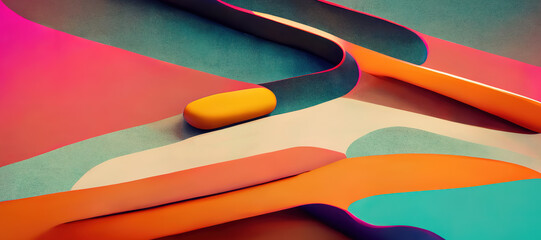 abstract background colorful shapes