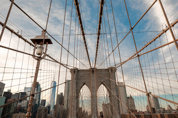 Brooklyn Bridge in New York City, USA