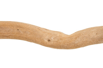 Part of driftwood isolated on white