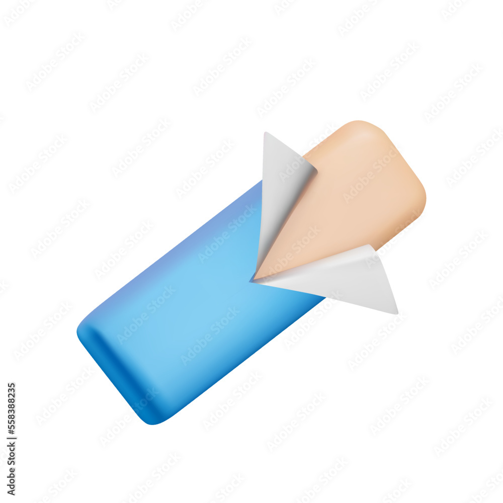 Poster protein bar 3d icon. isolated object on a transparent background
