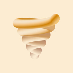 3d abstract colorful twisted liquid shapes. Creative design elements. Modern gradient shapes elements for banner, background, poster, bruchure, web, flyer.  