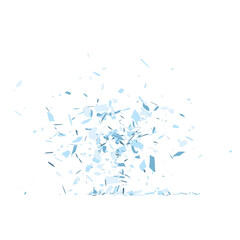 Cartoon glass debris isolated transparent backgound 3d rendering