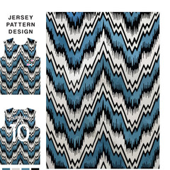 Abstract contemporary ethnicity concept vector jersey pattern template for printing or sublimation sports uniforms football volleyball basketball e-sports cycling and fishing Free Vector.