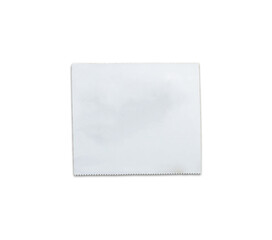 White blank stamp isolated for design