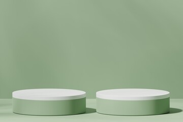 Scene with a podium for product presentation, 3d rendering