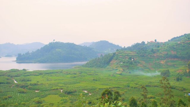 Mountain Rural Side In Africa, Uganda, 