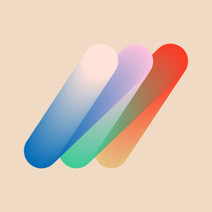 3d abstract colorful twisted liquid shapes. Creative design elements. Modern gradient shapes elements for banner, background, poster, bruchure, web, flyer.  