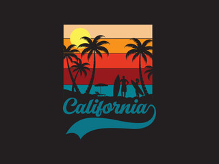Halloween, California, Retro design  