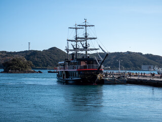 Fototapeta premium 静岡県下田市の黒船観光船