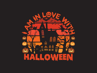 Halloween, California, Retro design  