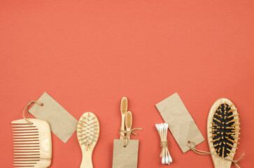 Wooden accessories for personal hygiene and everyday life. Eco-friendly products, no waste and no plastic. Zero Waste
