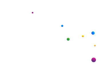 Rainbow Splash Carnaval Vector White Background.
