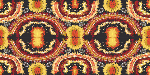 Seamless ethnic oriental ikat pattern,fabric,embroidery.Mexican pattern.decorative colored tiles.latin african.indian fabric.Pekalongan.Wax Print.beautiful motifs.batik.ceramic tile.tile.ikat.vector