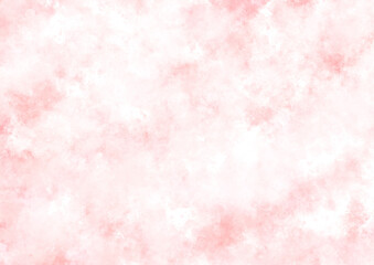 ふわふわしたパステルピンクの水彩風背景素材