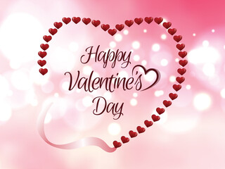Happy valentine's day celebration background design