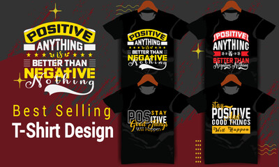 T-shirt Design, Motivational Vintage & Typography Graphic Template Design