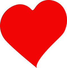 An abstract transparent heart shape design element.