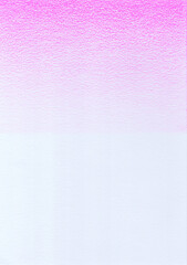Hand drawn pink painted gradient on half white paper texture background. Use Canson Fine Face Paper 100 Pounds A5 with Pink Colleen Colored Pencil