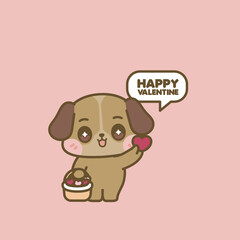 CUTE KAWAII ANIMALS CELEBRATE VALENTINE
