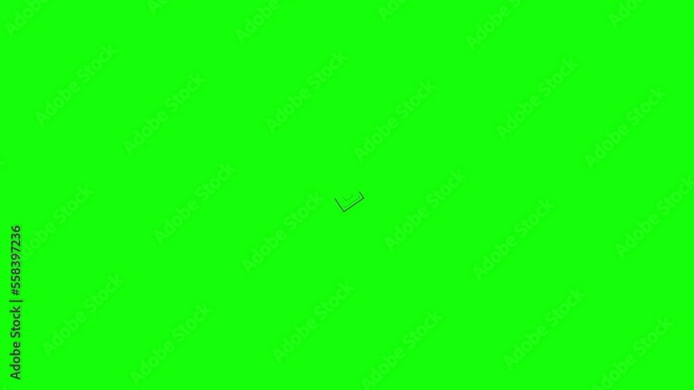 Poster square and rectangle style 4k loading screen animation with green screen for keying