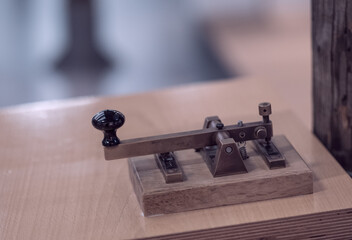telegraph key of the telegraph machine