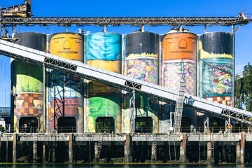 Vancouver painted silos
