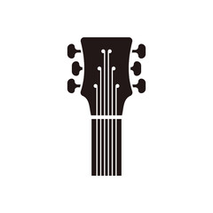 Guitar logo design icon and symbol vector