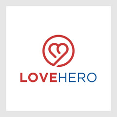 Logo. Icon. Heart. Super love.