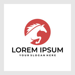 Vector images of horse design on a white background