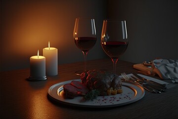 Digital illustration about meat.