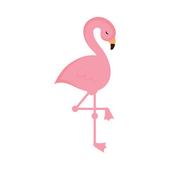 cute flamingo icon