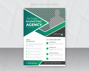Digital marketing agency corporate business flyer template
