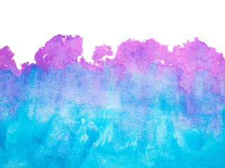 pink blue watercolor background,edge on white background, abstract colorful texture, Abstract pastel watercolor background