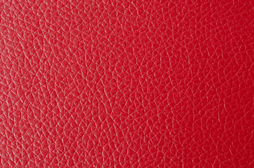 Close up Red leather texture as background.