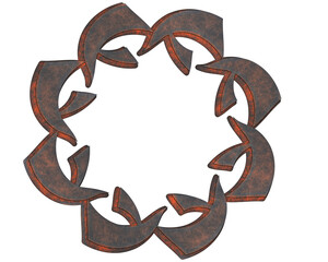 Clipart png. Standard photoshop shapes- metal computer symbols. Creative figure- metal corrosion