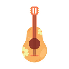 floral guitar icon