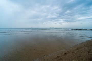 The beach at Cadzand-Bad, the Netherlands 