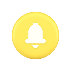 Handbell ring button cyberspace sound reminder service 3d application icon