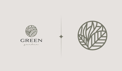 Leaf Plant Flower Monoline. Universal creative premium symbol. Vector sign icon logo template. Vector illustration