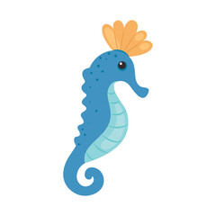 cute seahorse icon