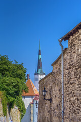 Fototapeta premium Street in Tallinn, Estonia
