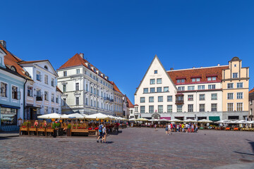 Town Hall Square in Tallinn, Estonia