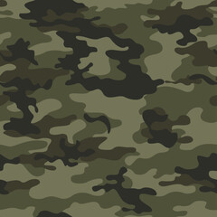 
Army camouflage pattern, military fabric texture, trendy vector textile background. Military uniform.