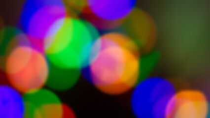 Blurry Multi-Color Lamp Light