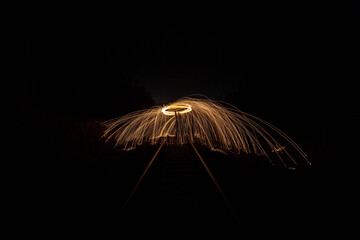 Steel wool spinning © Dominik