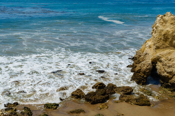 El Matador Beach along the East Pacific Coast Highway in Malibu California. The beach is a...