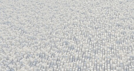 big infinite 3d city on while