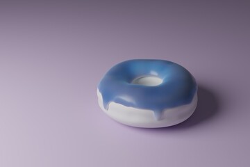 Glazed donut, frosting doughnut 